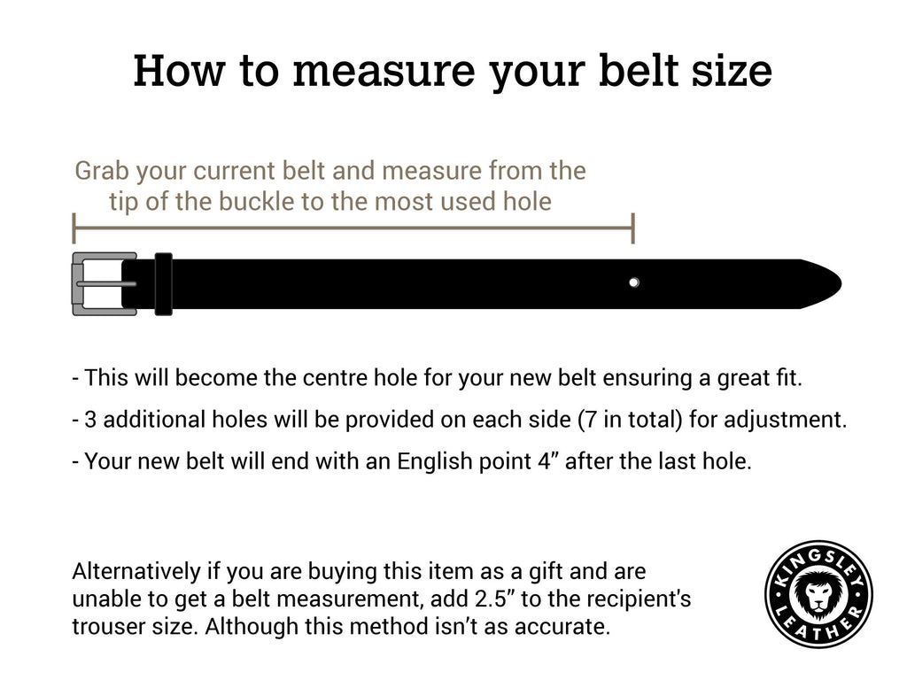 How to measure a belt