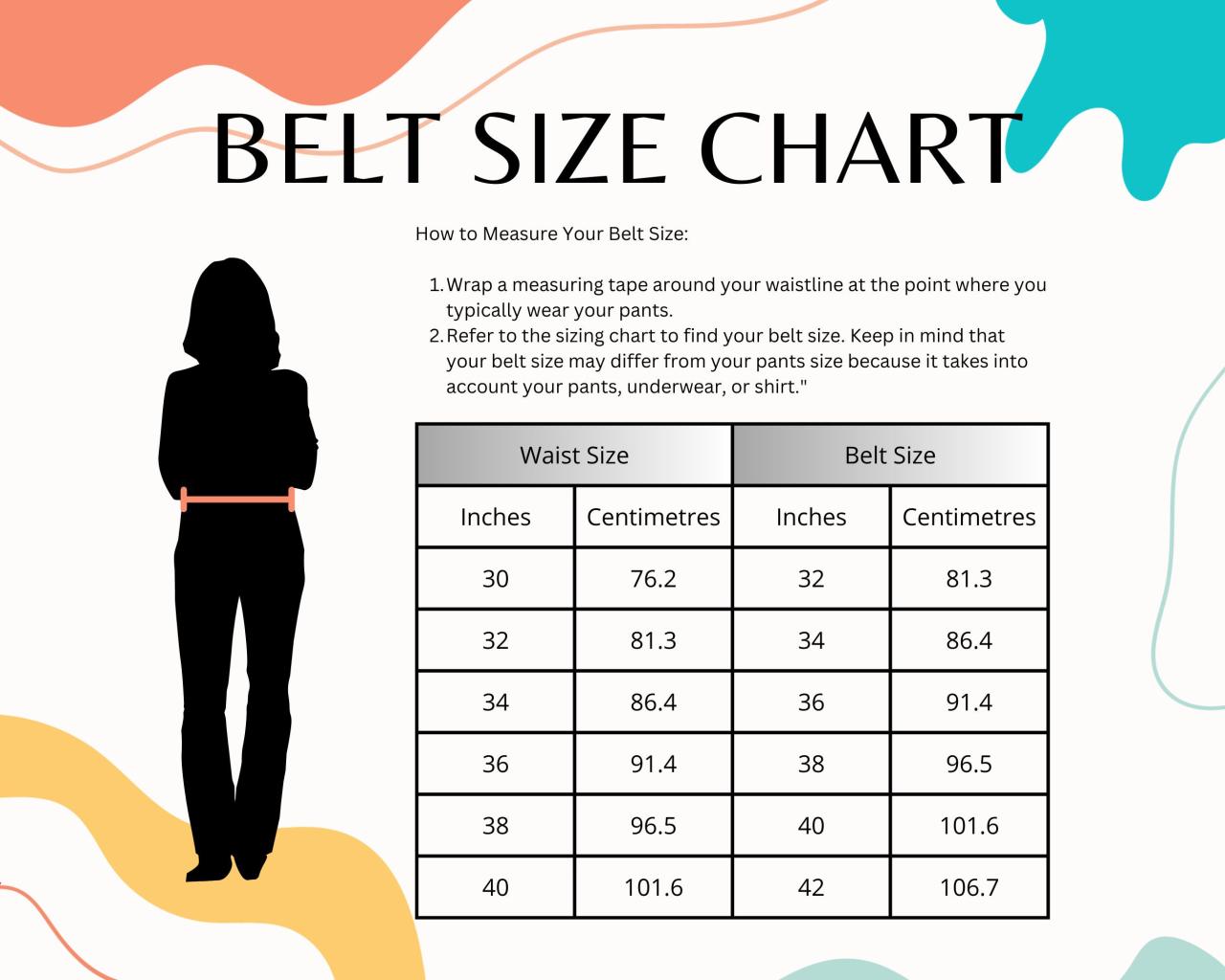 How to measure a belt