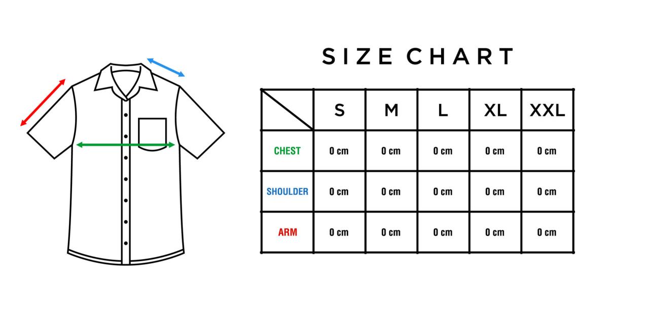 Short sleeve shirt size chart template vector. Infographic table of ... Short sleeve shirt size chart template vector. Infographic table of ...