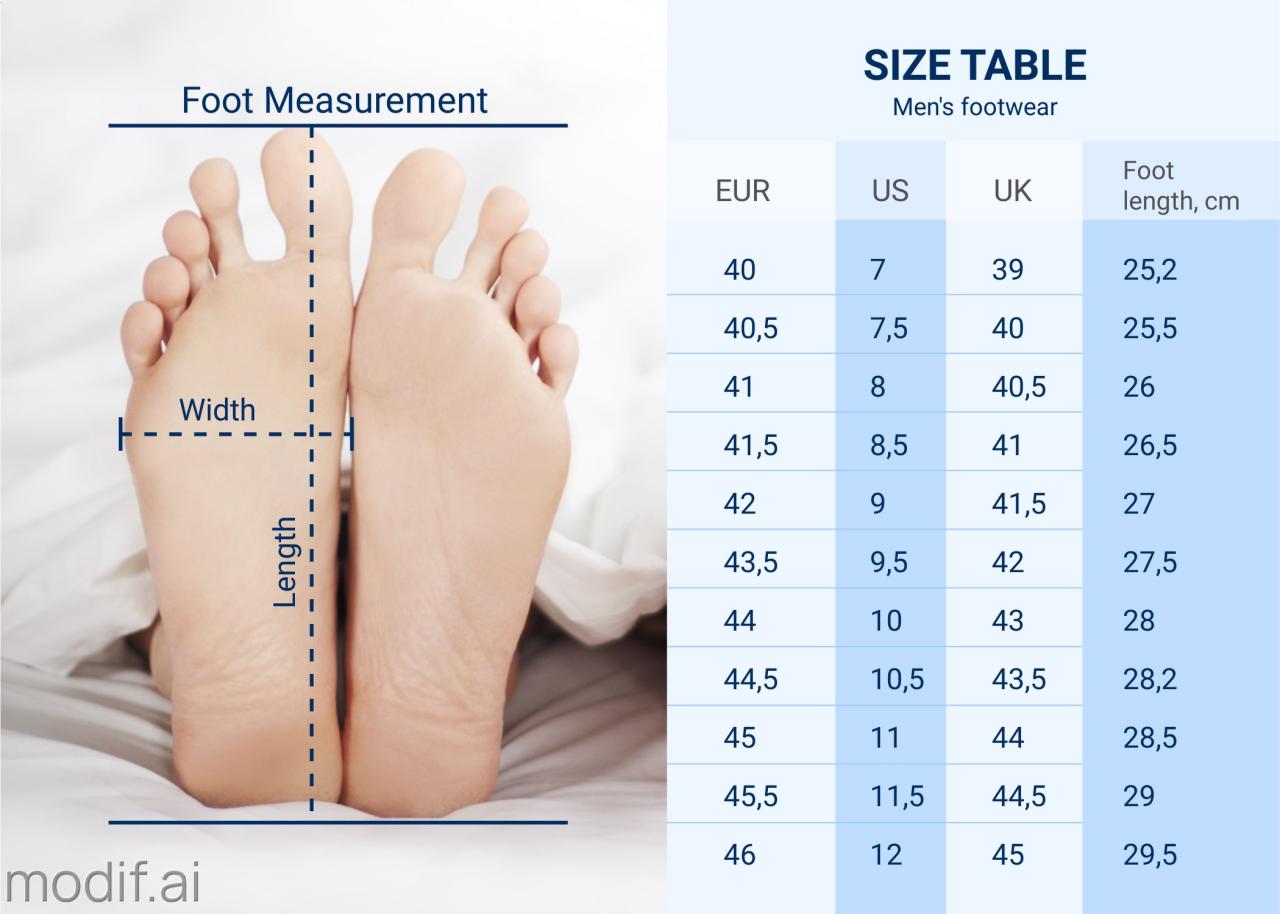 Size Chart Template With Measurements Of Men's Shoes - Mediamodifier Size Chart Template With Measurements Of Men's Shoes - Mediamodifier